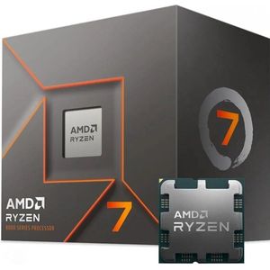 AMD Ryzen 7 8700F - Processor - 4.1 GHz (5.0 GHz) - 8-cores - 16 threads - 24 MB cache - AM5 Socket - Wraith Stealth koeler - Doos