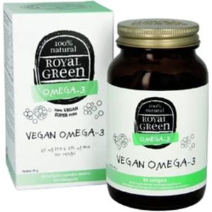 Royal Green - Vegan Omega-3 Softgels - 60 Stuks - Op Basis Van Algenolie