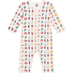 Petit Bateau Katoenen babypyjama zonder voetjes met print Unisex Pyjamaset - Maat 74