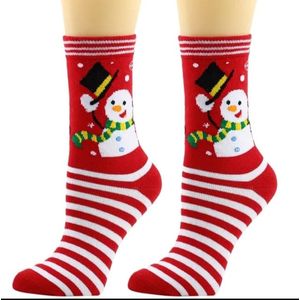 One size Kerstsokken - Sneeuwpop - kerst - Christmas - cadeau - kado - one size