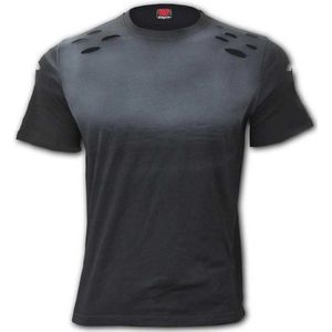 Spiral Heren Tshirt -XL- URBAN FASHION Zwart/Grijs