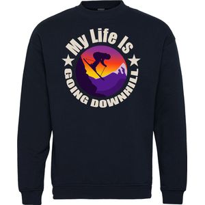 Sweater - Going Downhill - Apres Ski Verkleedkleren - Navy