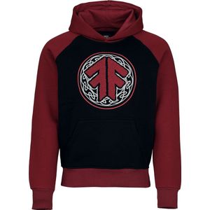 Amon Amarth Logo Heren Trui met capuchon - zwart/bordeaux - S