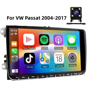 auto navigatiesysteem9 Inch Android 11 Auto Radio Draadloze Carplay GPS Navi Backup Camera Pasen voor Volkswagen Passat 2004-2017