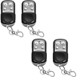 4-delige afstandsbediening 433MHz - Garagedeuropeners Metalen garagedeurafstandsbediening met vier knoppen - Garagedeuropener-afstandsbediening - Handzender - Universele garagedeurafstandsbediening - Geschikt voor de meeste autogereedschappen, auto's