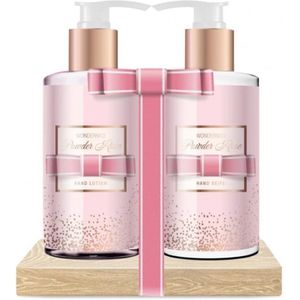 AG Powder Rose Handzeep Dispenser Set – Luxe Handverzorging – 2×300 ml – Romige Handwash & Hydraterende Geur – Stijlvolle Badkamer- en Keukenaccessoire