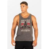 Gorilla Wear - Churchill Stringer - Verwassen Grijs - Oversized Fit