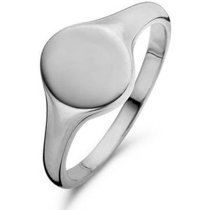 New Bling Zilveren Zegel Ring 9NB 0271 52 - Maat 52 - 9 x 20 mm - Zilverkleurig