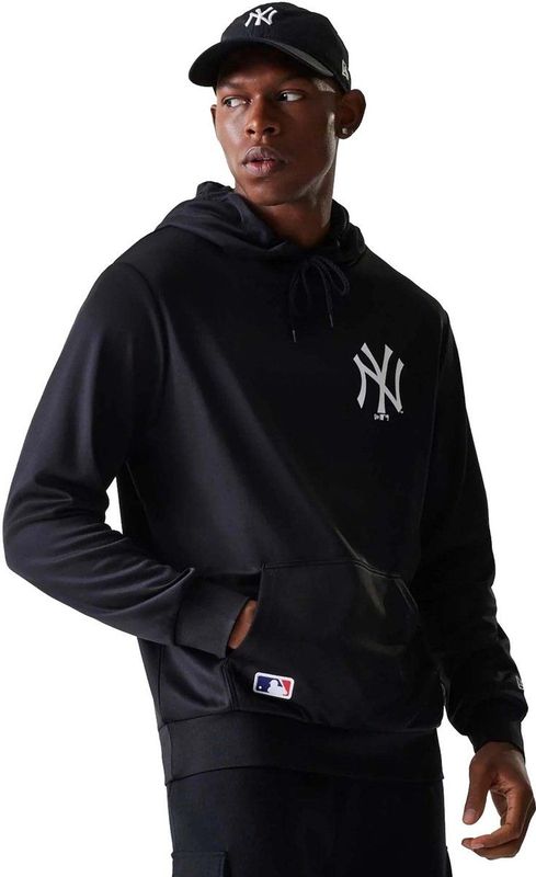 New Era - Mlb Essentials Hoodie - Zwart - Fleece Sweatshirt - Volwassen