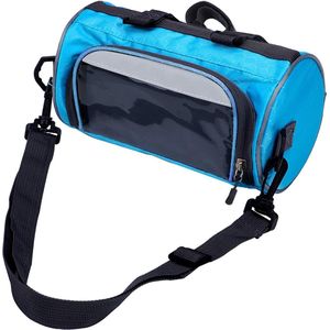 Fietstas stuurtas met smartphone houder – Fietstas-waterdicht – Fiets tas stuur – Smartphone houder fiets – Voorpakket voor racefietsen，mountainbikes -6.2 inch -Blauw