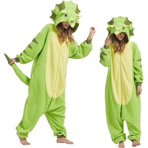 Dinosaurus Onesie Pyjama voor Volwassenen - Unisex Cosplay Kostuum voor Feestdagen