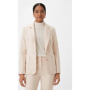 COMMA - Blazers - Beige - Slanke Pasvorm - Lange Mouw