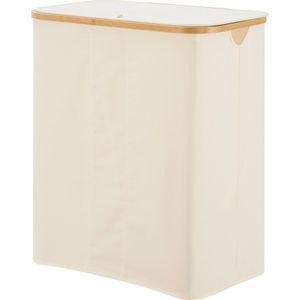 Wasmand Rusko met 3 waszakken 69x57x37 cm beige