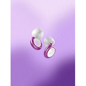 Orbi Atmos - Oordopjes Slapen & Festival - 22dB Reductie - Doorzichtige Eartips - Amethyst Editie