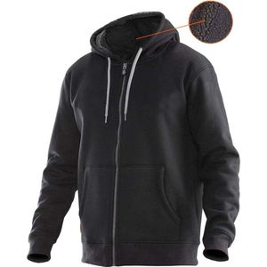 Jobman 5155 - Vintage Hoodie - Zwart/Donkergrijs - Capuchonvest