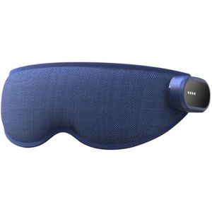 Oogmasker - Slaap - Voor massage - 21 × 9 × 2 cm - 4 vibratiemotoren - 5V 2A - Polyester + spandex - Donkerblauw - Stoom - Elektrisch