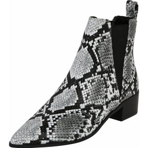 Buffalo - ZLN 0750 - Enkellaarsjes - Zwart/Wit - Snake Print