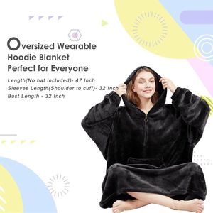 Luxe knuffeltrui hoodiedeken