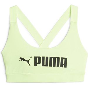 Puma Mid Impact Fit Sport-bh Groen S Vrouw