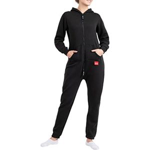 Dames jumpsuit eendelig met hoodie - comfort en stijl