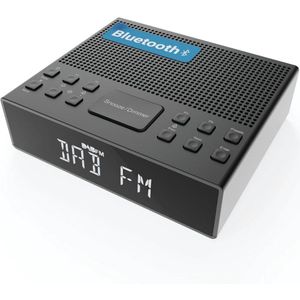 DailySupplies - Wekkerradio DAB Plus - Zwart - Digitale Klok - Dementieklok