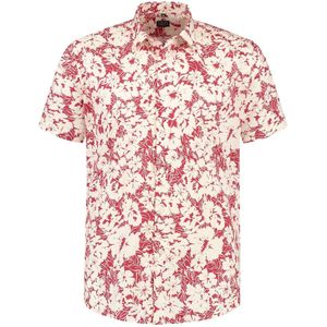 GENTS - Korte mouw printbloem rood - Katoen - Rood - Maat M/M