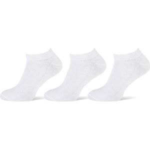 Pierre Cardin - Sneakersokken - Wit - Heren - maat 43-46 - per 3 verpakt