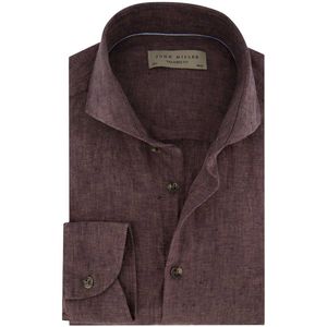 John Miller - Overhemd - Bruin - Linnen
