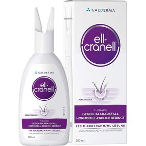 Galderma Zwitserland - Ell Cranell - Alopecia - DHT - hormonaal - vrouw/man - haargroei middel - 200 ml (2-3 maand)