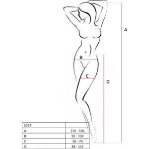 PE S027 Strumpfhose open (ouvert tights) white