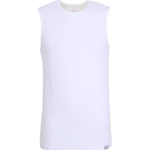 Gotzburg heren shirt mouwloos slim fit O-hals 95/5 (1-pack) - heren ondershirt stretchkatoen - wit - Maat: XL