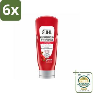 Guhl - Conditioner - Kleurbehoud & Verzorging - 200 ml - Voordeelverpakking - 6 stuks - Glans conditioner - Haarkleur beschermen