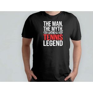 The Man The Myth The Tennis Legend - T Shirt - TennisLife - LoveTennis - TennisCommunity - TennisTime - TennisLeven - HouVanTennis - TennisTijd
