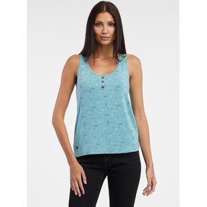 Ragwear dames top - mouwloos - top dames - ocean green print - Pinna - maat XXL