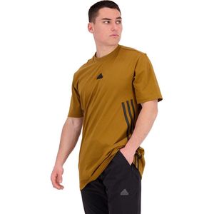 Adidas Sportswear Fi 3s T-shirt Met Korte Mouwen Bruin L / Regular Man