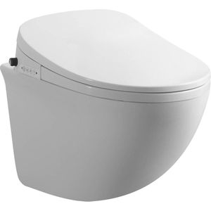 Mawialux hangend rimless toilet - Douche WC - bidet - softclose zitting - Glans wit - Automatische reiniging - Nevada