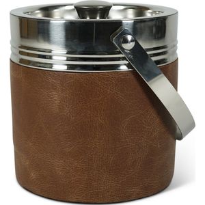 Authentic Models - Travel Ice Bucket - Decoratie - ijs emmer - Cocktailset - Bruin - Aluminium