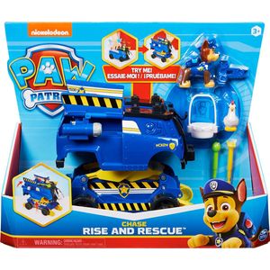 PAW Patrol - Transformerende Chase Rise'n'Rescue-speelgoedvoertuig met actiefiguren en accessoires
