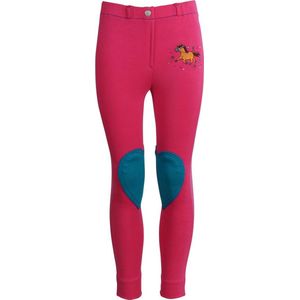 Horka Rijbroek Mini Knie Grip Kids Donkerroze - Donkerroze - 104