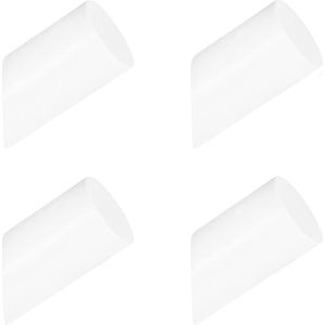 QUVIO Kapstok - Set van 4 - Kledinghangers - Wandkapstok - Wand haakje - Kapstokken - Ophanghaakjes - Muurhaakjes - Ophangsysteem - Wit - Diameter 3 cm