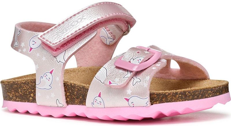 Geox - Chalki - Slippers - Parelmoerachtig Leer - Verstelbare Klittenbandsluiting