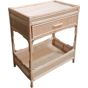 House of Tods - Rotan - Commode - Verschoontafel - Luiertafel - Met Lade - Opbergruimte - Plank