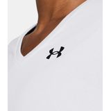 Women's UA Tech V-Neck Short Sleeve-White--Black Size : XS