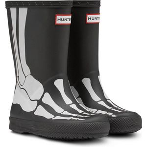 Hunter - Original Kids First - Regenlaars - Skeleton Print Black - Gevulcaniseerd Rubber