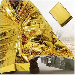 Nooddeken 6 stuks voor buiten in noodsituaties - Thermisch, 210 x 160 cm, voor wandelen, kamperen en bergbeklimmen