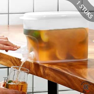 Borvat® - Drink Bucket - Drankdispenser met kraantje - Waterdispenser - Limonadetap - Watertap - Sapdispenser - 1 Stuks