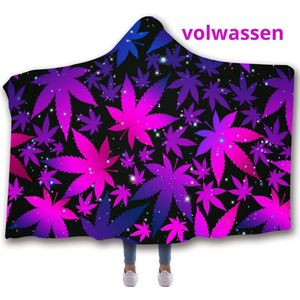 Bovista Plaid - Hoodie Deken Met Mouwen - Onesie - Fleece Blanket - Knuffeldeken - Dames - Heren - Kinderen - Space - Volwassenen