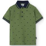 Boboli 738086 Korte Mouw Poloshirt Groen 7 Years Jongens