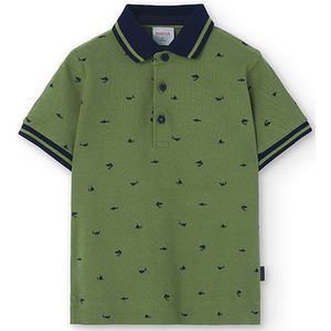 Boboli 738086 Korte Mouw Poloshirt Groen 7 Years Jongens