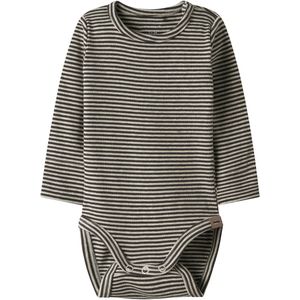 Name It - BERRO - Romper - Brown - Unisex - Lange Mouwen